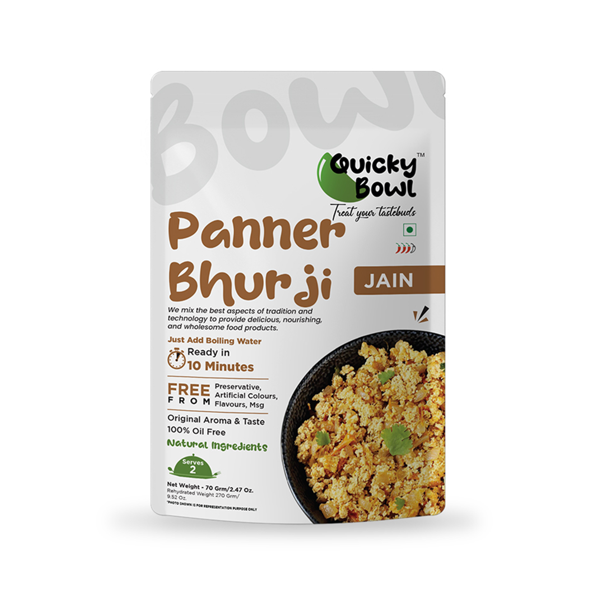 Ready to eat Jain Paneer Bhurji Ready to eat Jain Paneer Bhurji