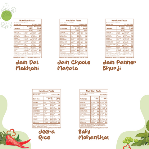 Jain Curries With Rice & Sweet - Nutrition facts Jain Curries With Rice & Sweet - Nutrition facts