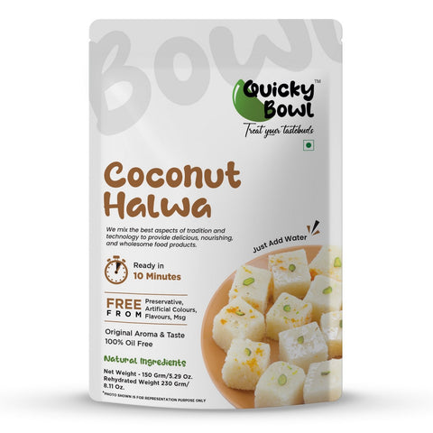 Coconut halwa Front Side Coconut halwa Front Side