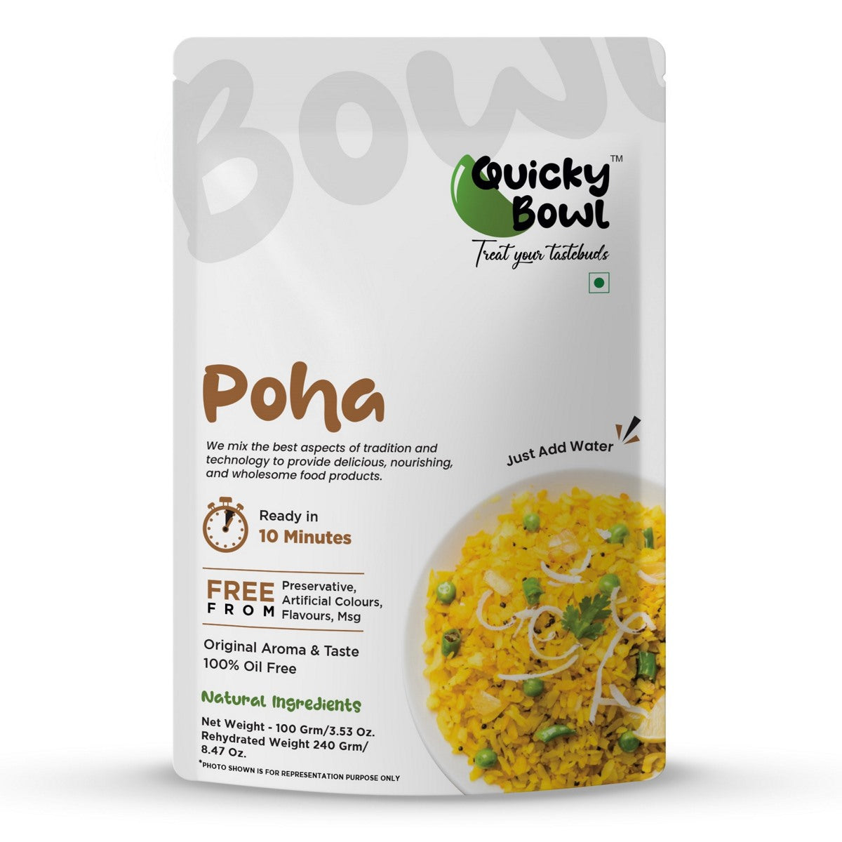 instant poha front side instant poha front side