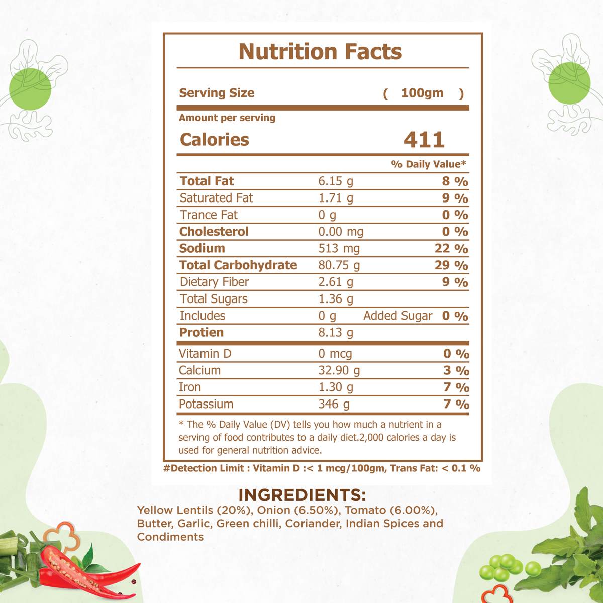 dal fry nutrition facts dal fry nutrition facts