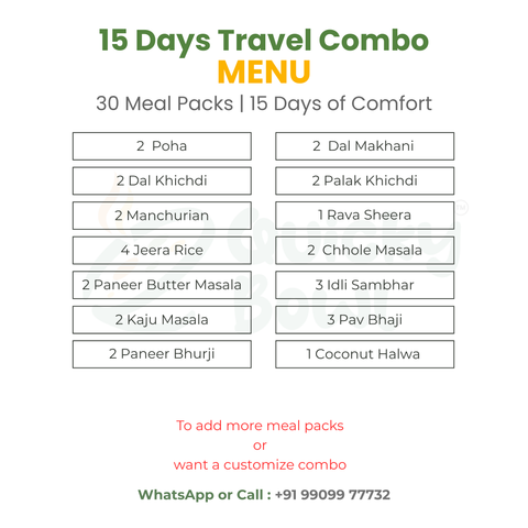 Special Travel Combo | Premium Ready-to-Eat Meals India | QuickyBowl Travel Pack