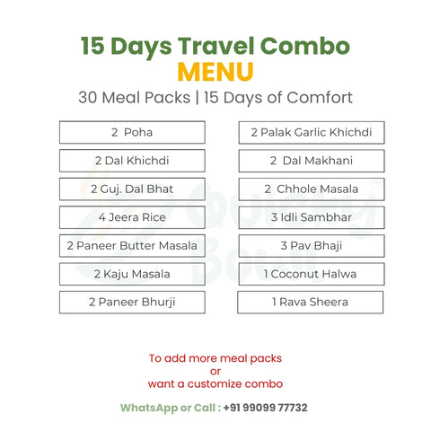 Special Travel Combo | Premium Ready-to-Eat Meals India | QuickyBowl Travel Pack