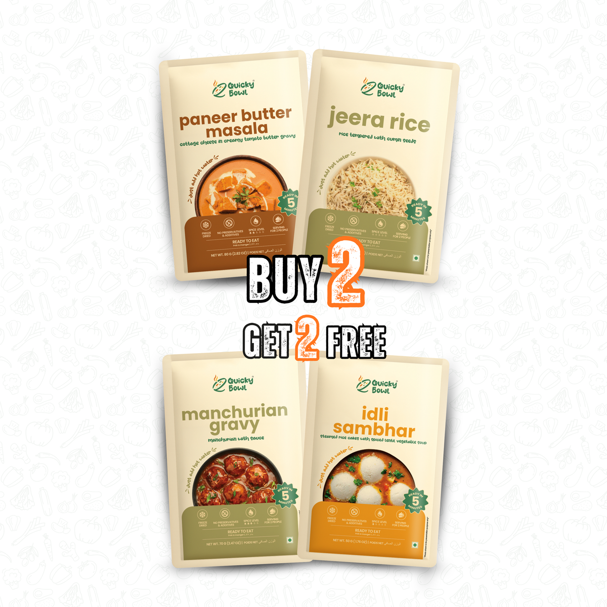 Summer Offer! Buy 2 Get 2 Free | 5 Min Prep | QuickyBowl