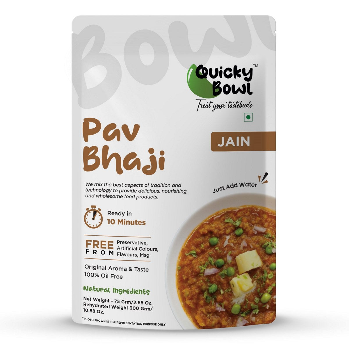 Instant Jain Pav Bhaji Curry 