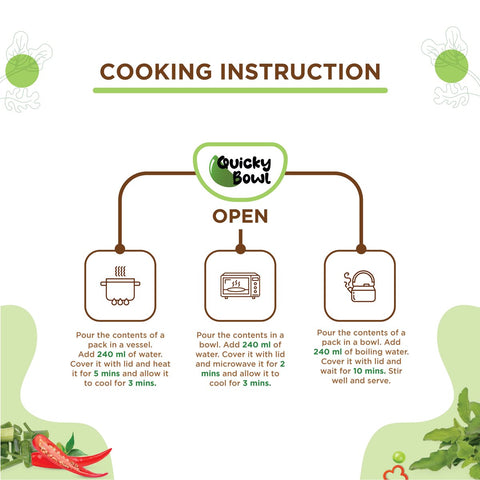 quickybowl Cooking instruction 